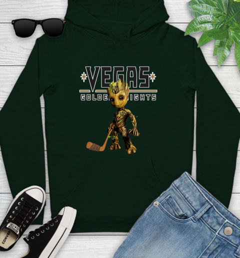 Vegas Golden Knights NHL Hockey Groot Marvel Guardians Of The Galaxy Youth Hoodie 13