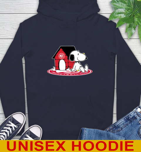 NBA Basketball Atlanta Hawks Snoopy The Peanuts Movie Shirt Hoodie - Image 5