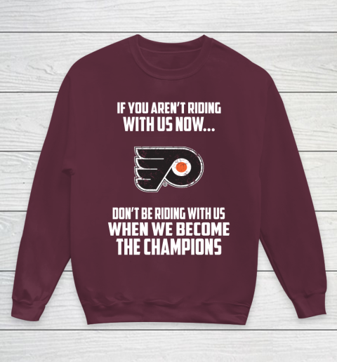 NHL Philadelphia Flyers Hockey We Become The Champions Youth Sweatshirt 4