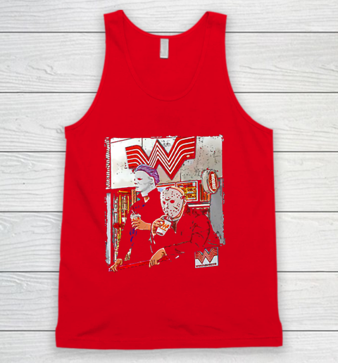 Michael Myers and Jason Voorhees drinking Whataburger Tank Top 5