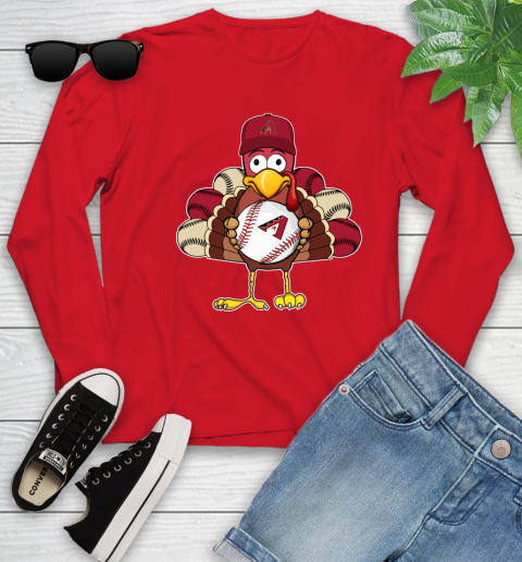 Arizona Diamondbacks Turkey thanksgiving Youth Long Sleeve 11