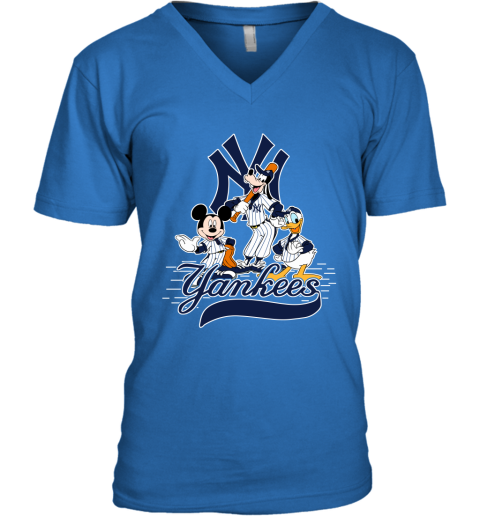 MLB New York Yankees Mickey Mouse Donald Duck Goofy Baseball T Shirt Youth  T-Shirt