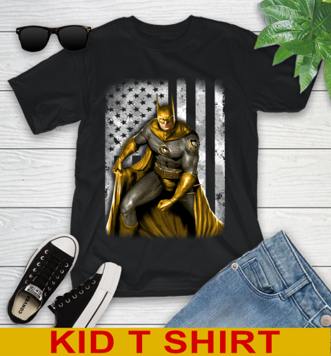 Pittsburgh Penguins NHL Hockey Batman DC American Flag Shirt Youth T Shirt Tee For Sports