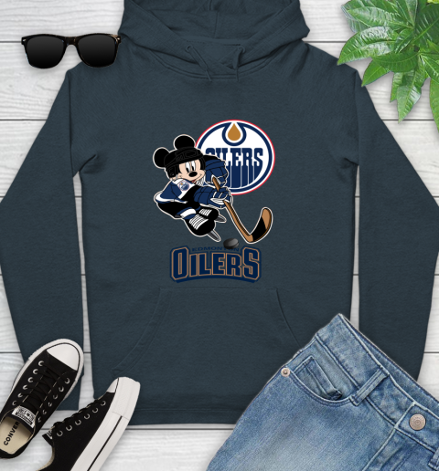 NHL Edmonton Oilers Mickey Mouse Disney Hockey T Shirt Youth Hoodie 21