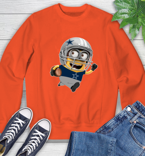 NFL Dallas Cowboys Minions Disney Football Sports Sweatshirt 4