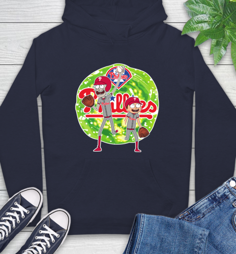 MLB Philadelphia Phillies Rick And Morty Baseball Sports Hoodie 4