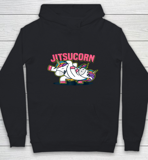 Funny Jiu Jitsu T Shirt Cute Unicorn Self Defense Youth Hoodie