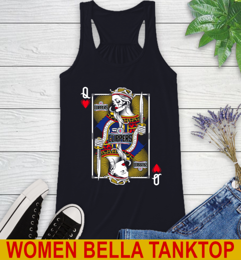 NBA Basketball LA Clippers The Queen Of Hearts Card Shirt Racerback Tank 8