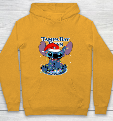 Tampa Bay Rays MLB noel stitch Baseball Christmas Youth Hoodie 2
