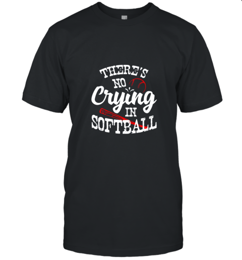 Theres No Crying in Softball Game Sports Baseball Lover Unisex Jersey Tee