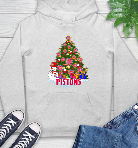 Detroit Pistons Merry Christmas NBA Basketball Sports Hoodie