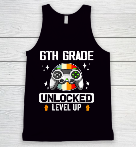 Next Level t shirts 6th Grade Unlocked Level Up Back To School Sixth Grade Gamer Tank Top