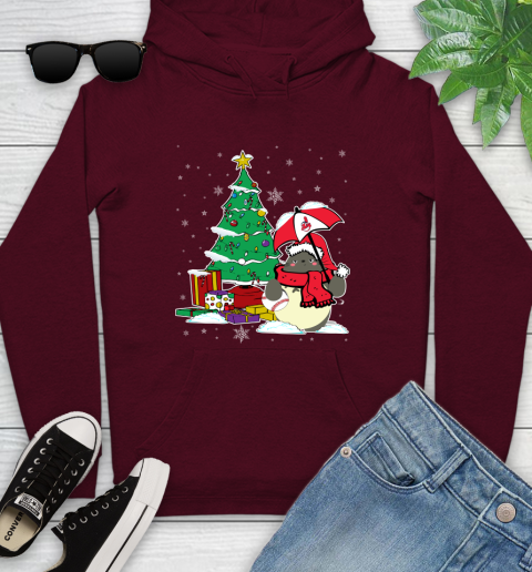Cleveland Indians MLB Baseball Cute Tonari No Totoro Christmas Sports Youth Hoodie 7