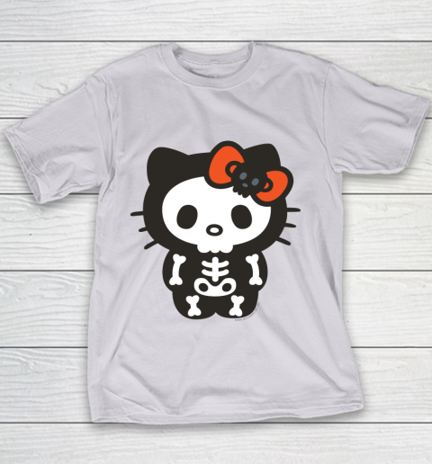 Hello Kitty Skeleton Halloween Youth T-Shirt 2