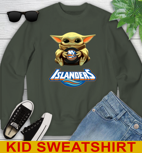 NHL Hockey New York Islanders Star Wars Baby Yoda Shirt 121