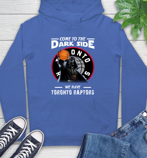 NBA Come To The Dark Side We Have Toronto Raptors Star Wars Darth Vader Basketball Hoodie 9