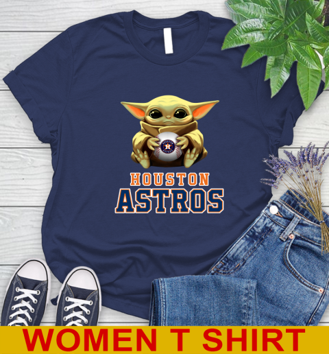MLB Baseball Houston Astros Star Wars Baby Yoda Shirt 100