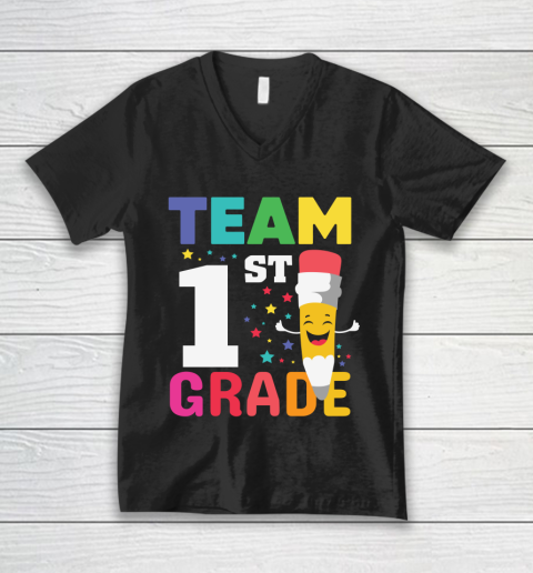 Back To School Shirt Team 1st Grade V-Neck T-Shirt