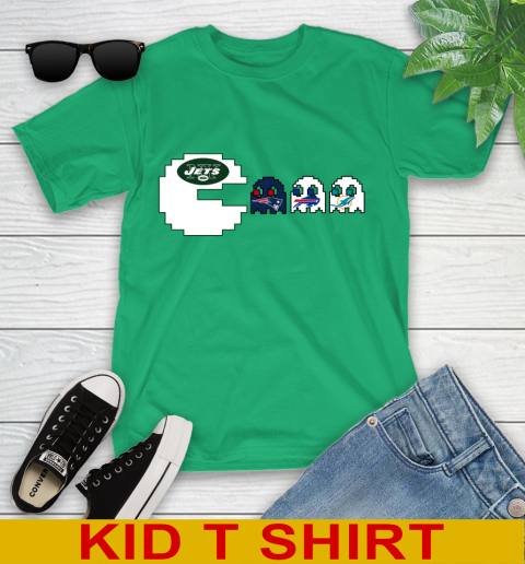New York Jets NFL Football Pac Man Champion Youth T-Shirt 6