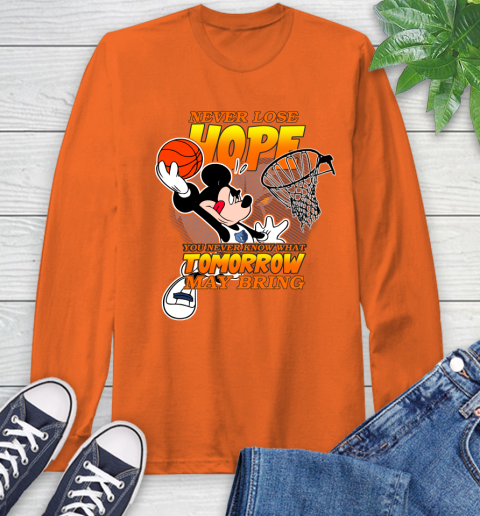 Memphis Grizzlies NBA Basketball Mickey Disney Never Lose Hope Long Sleeve T-Shirt 4