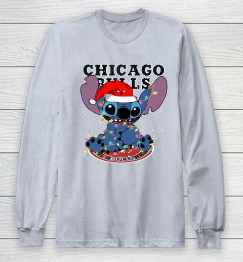 Chicago Bulls NBA noel stitch Basketball Christmas Long Sleeve T-Shirt 4