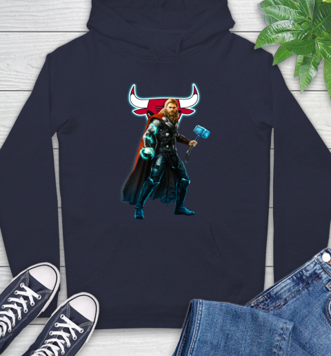 NBA Thor Avengers Endgame Basketball Chicago Bulls Hoodie 4