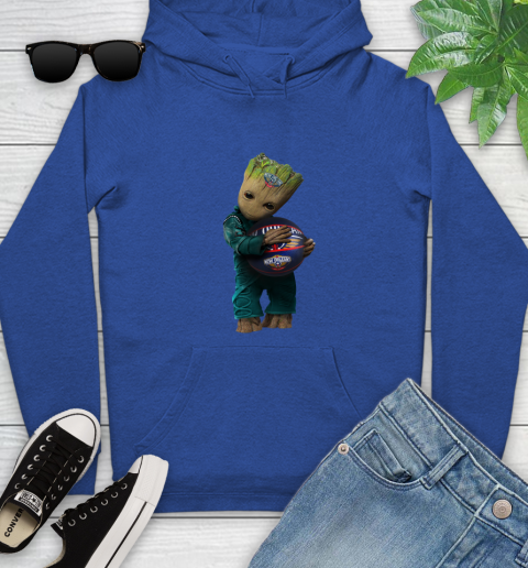 NBA Groot Guardians Of The Galaxy Basketball Sports New Orleans Pelicans Youth Hoodie 9