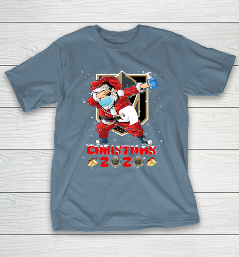 Vegas Golden Knights Funny Santa Claus Dabbing Christmas 2020 NHL T-Shirt 6