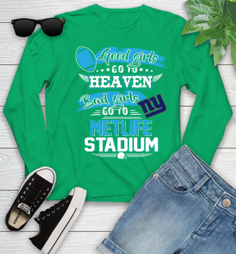 New York Giants NFL Bad Girls Go To Metlife Stadium Shirt Youth Long Sleeve 7