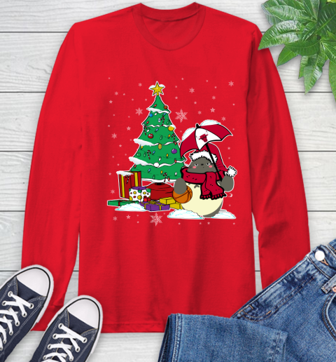 Chicago Bulls NBA Basketball Cute Tonari No Totoro Christmas Sports Long Sleeve T-Shirt 11