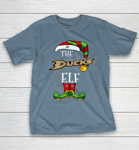 Anaheim Ducks Christmas ELF Funny NHL T-Shirt 6