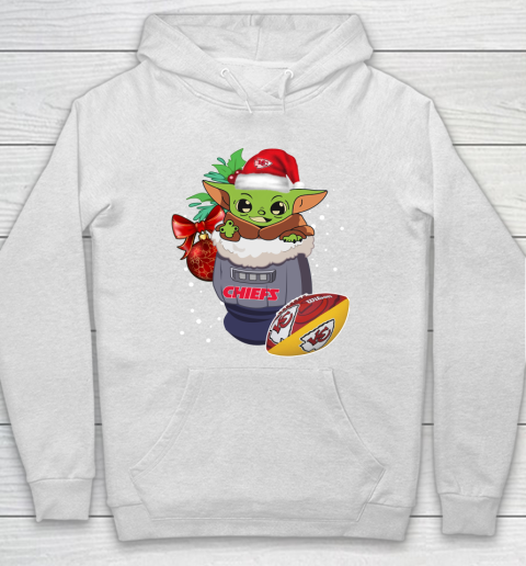 Kansas City Chiefs Christmas Baby Yoda Star Wars Funny Happy NFL Hoodie