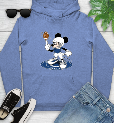 NFL Football Indianapolis Colts Cheerful Mickey Disney Shirt Youth Hoodie 11