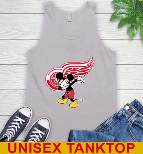 Detroit Red Wings NHL Hockey Dabbing Mickey Disney Sports Tank Top 4