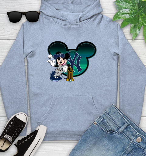 MLB New York Yankees The Commissioner's Trophy Mickey Mouse Disney Youth Hoodie 10