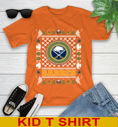Buffalo Sabres Merry Christmas NHL Hockey Loyal Fan Youth T-Shirt 8