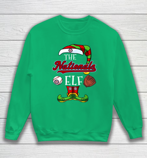 Washington Nationals Christmas ELF Funny MLB Sweatshirt 5