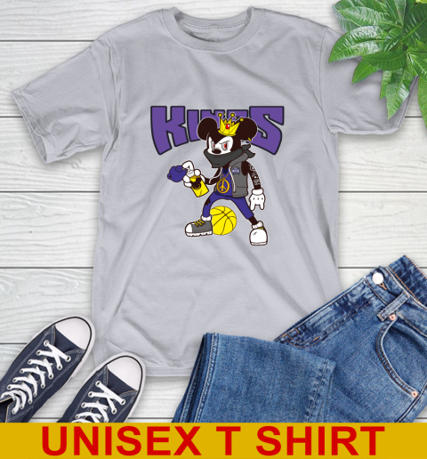 Sacramento Kings NBA Basketball Mickey Peace Sign Sports T-Shirt 6