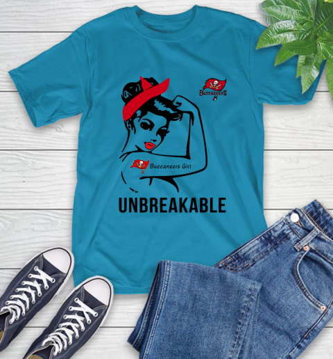 NFL Tampa Bay Buccaneers Girl Unbreakable Football Sports T-Shirt 7