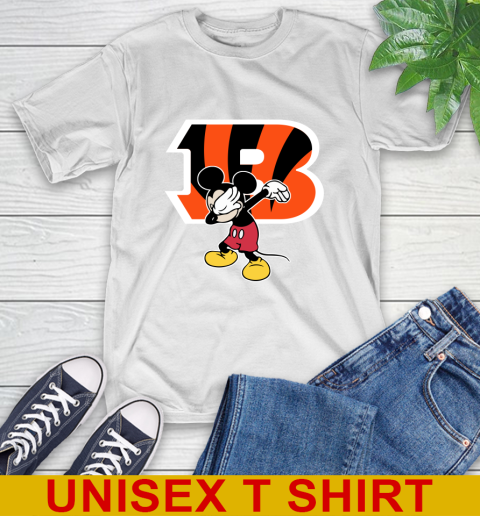Cincinnati Bengals NFL Football Dabbing Mickey Disney Sports T-Shirt