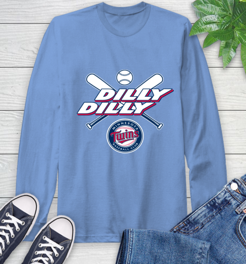 MLB Minnesota Twins Dilly Dilly Baseball Sports Long Sleeve T-Shirt 11