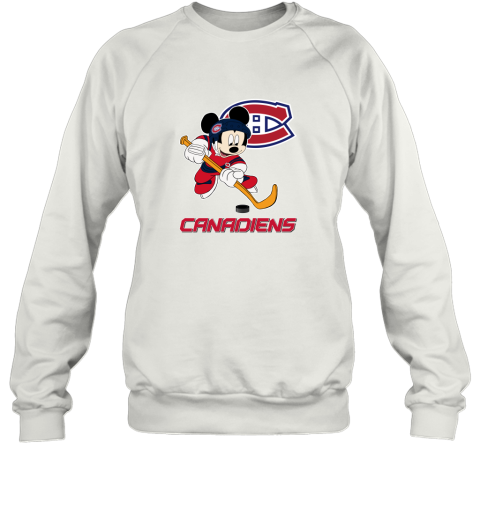 NHL Hockey Mickey Mouse Team Montrel Canadiens Sweatshirt