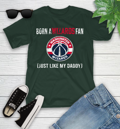 NBA Washington Wizards Loyal Fan Just Like My Daddy Basketball Shirt Youth T-Shirt 4