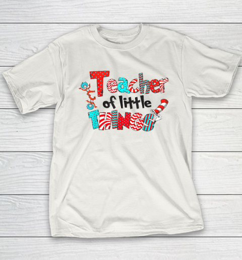 Teacher Of Little Things Gift For Teacher Cat Lover Youth T-Shirt
