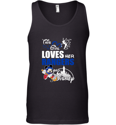 This Girl Love Her New York Rangers And Mickey Disney Tank Top