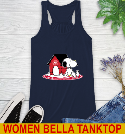 NBA Basketball Atlanta Hawks Snoopy The Peanuts Movie Shirt Racerback Tank 11