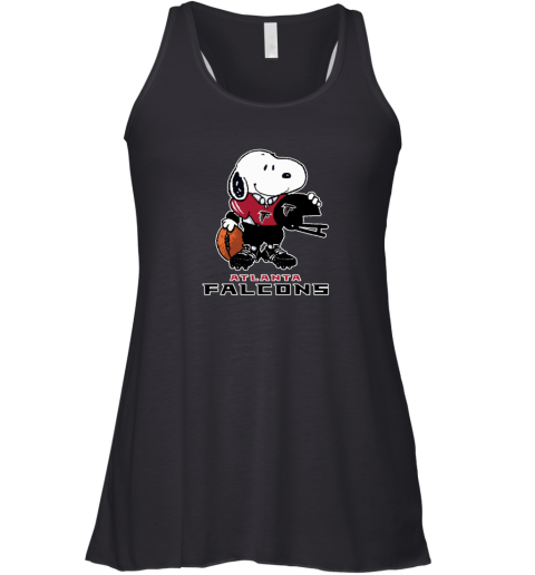 Snoopy A Strong And Proud Atlanta Falcons Player NFL Racerback Tank