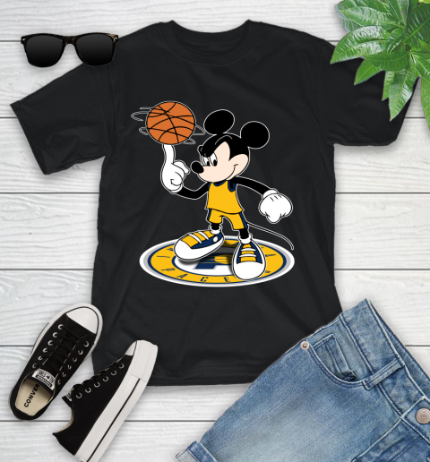 NBA Basketball Indiana Pacers Cheerful Mickey Disney Shirt Youth T-Shirt