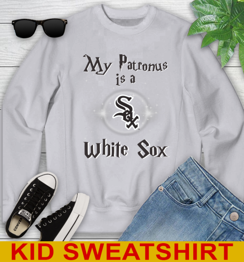 MLB Baseball Harry Potter My Patronus Is A Chicago White Sox Youth Sweatshirt 3