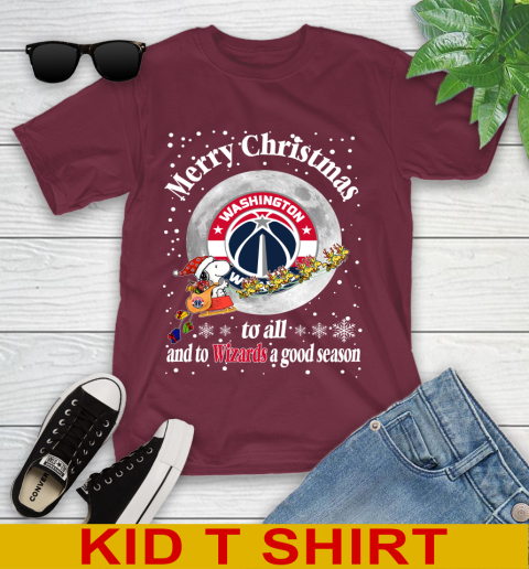 Washington Wizards Merry Christmas To All And To Wizards A Good Season NBA Basketball Sports Youth T-Shirt 5